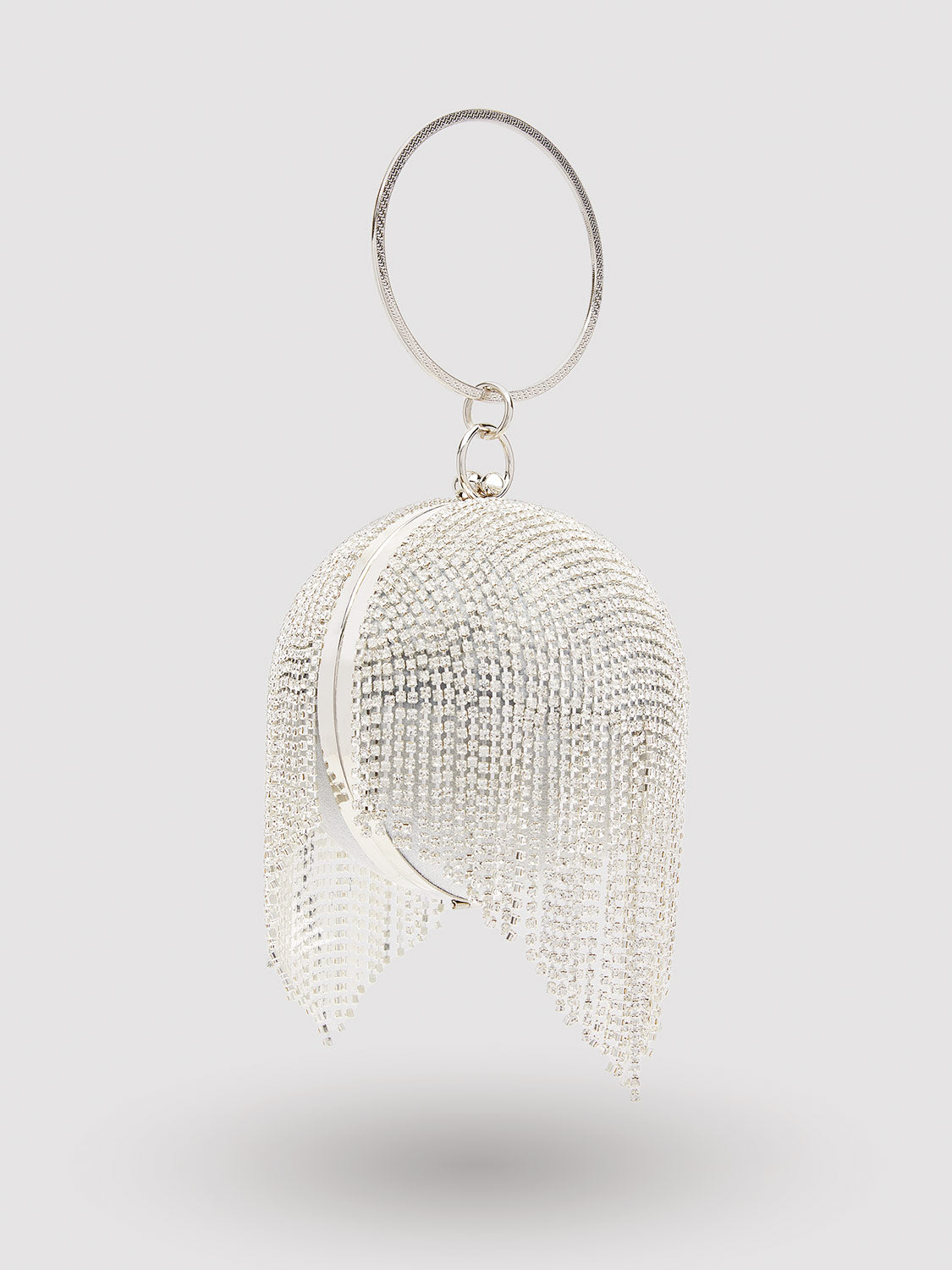 Sphere Bag With Jewelled Fringe