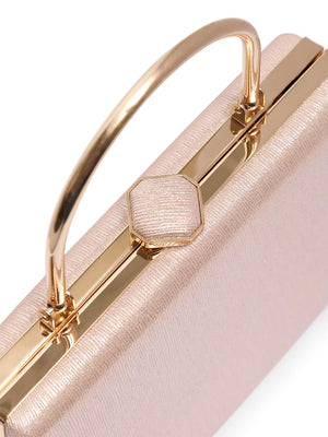 Minaudière en faux cuir Rose