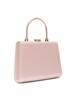 Minaudière en faux cuir Rose