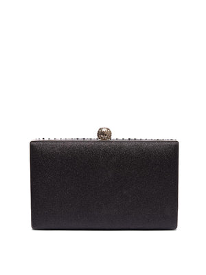 Minaudière en strass Black