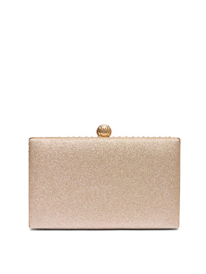 Minaudière en strass Gold