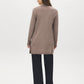 Quinoa Melange Ribbed Knit Duster Cardigan - Back View - Suzy Shier