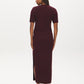 Bruised Burgundy Ribbed Button-Front Cardigan - Back View - Suzy Shier