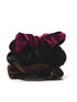 Multi-Color Velour Scrunchies Set - Black, Burgundy, Brown - Suzy Shier