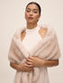Antique Cream Faux Fur Cover-Up - Elegant Evening Outerwear - Le Chateau