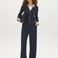 MG Grey Mix Twofer Cable Knit V-Neck Cardigan - Full Front View - Suzy Shier