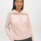 Uni Pink Mix Ribbed Shaker Stitch Sweater - Woman Wearing Collared Knit Sweater - Suzy Shier