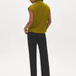 Guacamole Sleeveless Mock Neck Sweater Knit Top - Back View - Suzy Shier