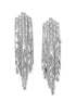Black and Silver Multi-Layer Scale Statement Earrings - Close-up Detail - Suzy Shier