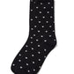 Black/White Mini Heart Knit Socks - Close-up Heart Pattern Detail - Suzy Shier