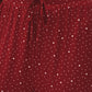 Winery Dots and Hearts Print PJ Set - Waistband Detail - Suzy Shier