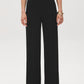 Black Shimmer Knit Wide-Leg Pull-On Pant - Woman Wearing Sparkling Wide-Leg Trousers - Suzy Shier