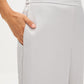 Silver High-Rise Wide-Leg Pull-On Pants - Pocket Detail - Suzy Shier