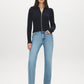 Inkwell Cable Stitch Zip-Front Sweater - Front View - Suzy Shier