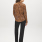 Soft Silt Paisley Print Satin-Like Blouse - Back View - Suzy Shier
