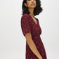 Zinfandel Polka Dot Flowy Shirt Dress - Side Profile View - Suzy Shier