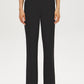 Black/White Stripe Fly-Front Ankle Trousers - Front View - Suzy Shier