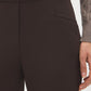 Coffee Fit & Flare Pull-On Knit Pants - Waistband Detail - Suzy Shier