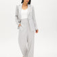 Silver High-Rise Wide-Leg Pull-On Pants - Full Outfit View - Suzy Shier