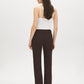 Coffee Bean Straight Leg Colored Denim Pant - Back View - Suzy Shier