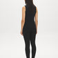 Black High-Rise Skinny Knit Pants - Back View - Suzy Shier