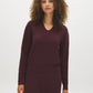 Winetasting Polo Collar Sweater - Woman Wearing Classic Knit Top - Suzy Shier
