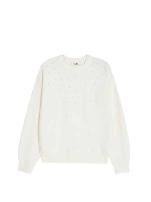 Pearl-Embellished Sweater