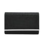 Emerald/Gold Faux Jeweled Clutch - Front View with Rhinestone Flap Detail - Le Chateau