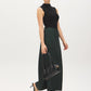 Scarab Satin Bias Cut Pull-On Skirt - Side Profile View - Suzy Shier