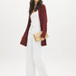 Syrah Ribbed Knit Duster Cardigan - Front View - Suzy Shier
