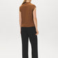 Bison Sleeveless Mock Neck Sweater Top - Back View - Suzy Shier