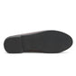 Black Faux Leather Penny Loafer - Sole Detail - Suzy Shier