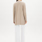 Pebble Melange Ribbed Front Duster Cardigan - Back View - Suzy Shier