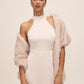 Antique Cream Faux Fur Cover-Up - Front View - Le Chateau