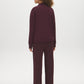 Winetasting Boxy Cowl Neck Fleece Top - Back View - Suzy Shier