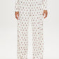 Snow White Cherry Bow Print Knit PJ Set - Pants Detail - Suzy Shier