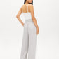 Silver High-Rise Wide-Leg Pull-On Pants - Back View - Suzy Shier