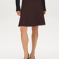 Brown Pleated Sweater Knit Mini Skirt - Front View - Suzy Shier