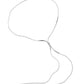 Gold Lariat Snake Chain Necklace - Full View - Suzy Shier