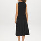 Light Grey Mix V-Neck Ribbed Sweater Vest - Back View - Suzy Shier