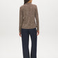 Rainy Day Solid Button-Up Knit Blouse - Back View - Suzy Shier