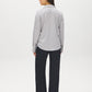 Dolphin Dot Print Satin-Like Blouse - Back View - Suzy Shier