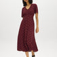 Zinfandel Polka Dot Flowy Shirt Dress - Front View - Suzy Shier