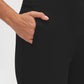 Black Seam Front Flare Leg Pants - Pocket Detail - Suzy Shier