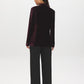 Midnight Plum Velour Blazer with Shawl Collar - Back View - Suzy Shier