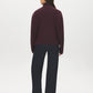Winetasting Mock Neck Drop Shoulder Sweater - Back View - Suzy Shier