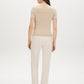Porridge Melange Stripe Rib Knit Sweater - Back View - Suzy Shier