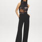 Black Pintuck Front Knit Pants - Woman Wearing Tailored Knit Trousers - Suzy Shier