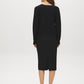 Black Lace Trim V-Neck Knit Sweater - Back View - Suzy Shier