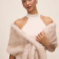 Antique Cream Faux Fur Cover-Up - Front View - Le Chateau